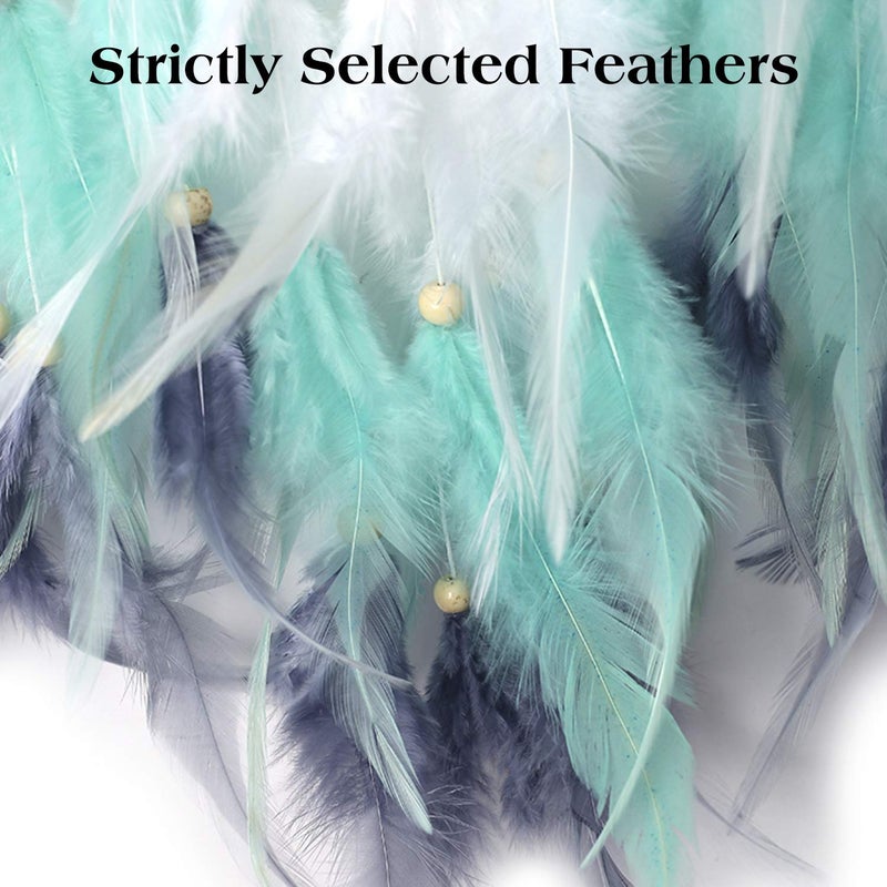 Keponbee Boho Dream Catcher Home Decor for Girls Bedroom, Dream Catcher Room Decor Unique Find Blue Dream Catchers - Image 3